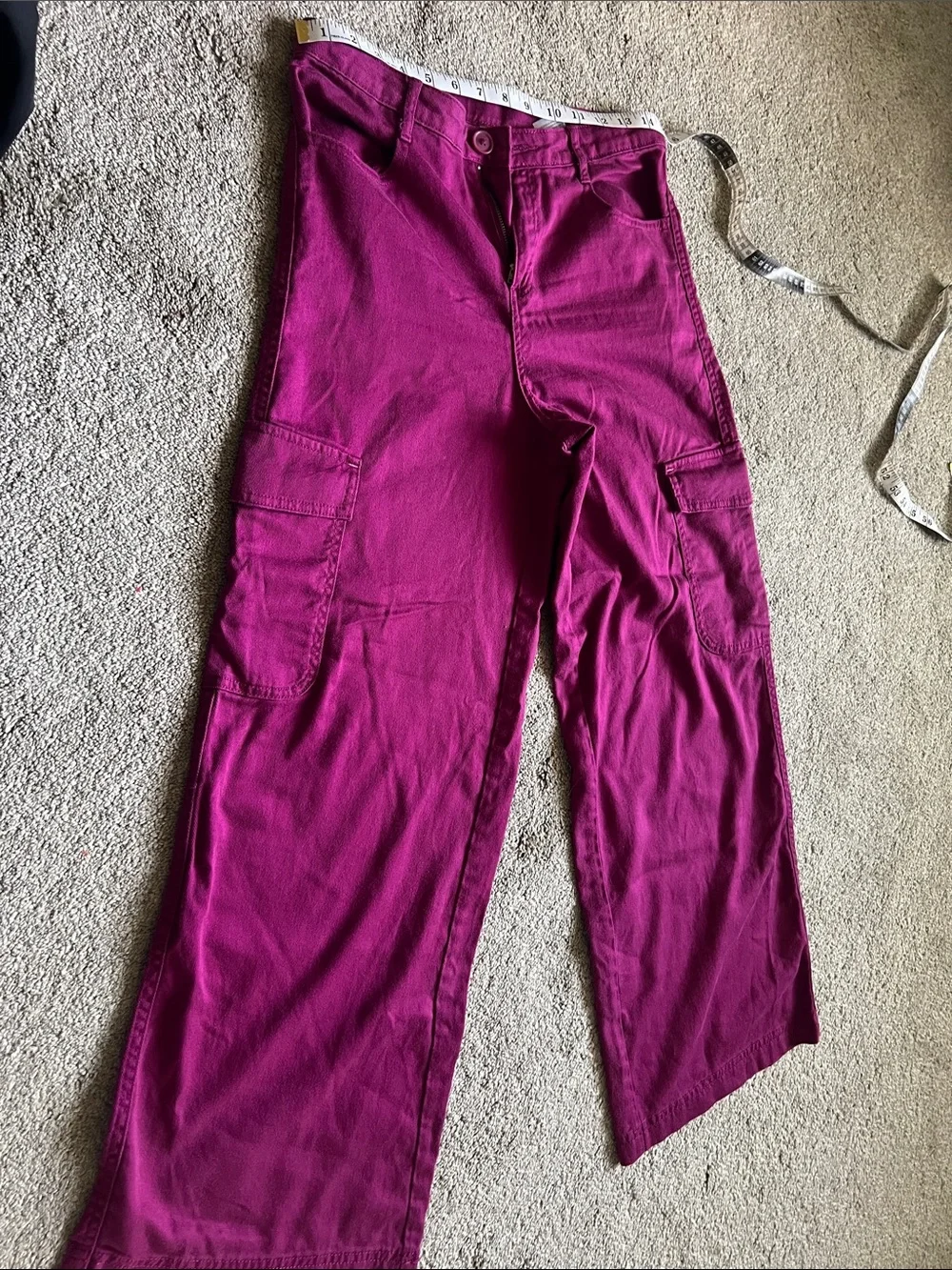 Epic Threads Magenta Wide Leg Cargo Pants Tagged 16 Fits 0 2 Petite